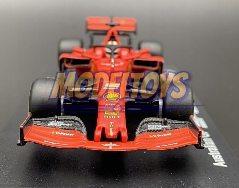 Bolid F1 FERRARI SF90 S. Vettel KASK BBurago 1:43 Bolid F1 FERRARI SF90 S. Vettel KASK BBurago 1:43