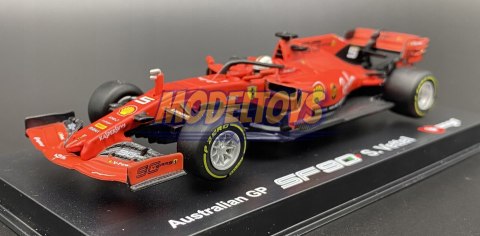 Bolid F1 FERRARI SF90 S. Vettel KASK BBurago 1:43 Bolid F1 FERRARI SF90 S. Vettel KASK BBurago 1:43