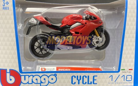 DUCATI Panigale V4 model motocykl 1:18 Bburago DUCATI Panigale V4 model motocykl 1:18 Bburago