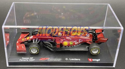 F1 FERRARI SF1000 Tuscan Leclerc KASK BBurago 1:43 F1 FERRARI SF1000 Tuscan Leclerc KASK BBurago 1:43