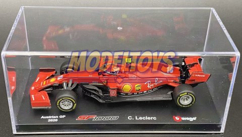 FERRARI SF1000 Austrian Leclerc KASK BBurago 1:43 FERRARI SF1000 Austrian Leclerc KASK BBurago 1:43