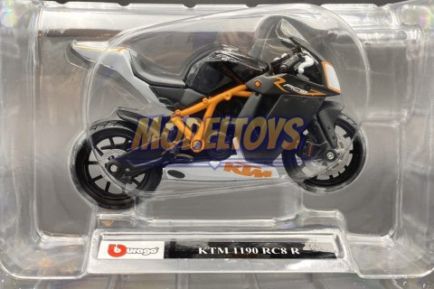 KTM 1190 RC8 R model motocykl 1:18 Bburago KTM 1190 RC8 R model motocykl 1:18 Bburago