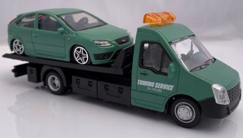 AUTOLAWETA laweta + FORD Focus Bburago 1:43 AUTOLAWETA laweta + FORD Focus Bburago 1:43