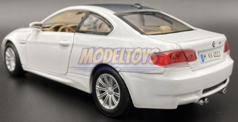 BMW M3 Coupe 2008 white model 1:24 Motormax 73347 BMW M3 Coupe 2008 white model 1:24 Motormax 73347