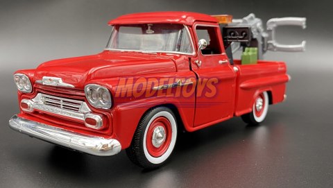 Chevy Apache 1958 Tow Truck 1:24 Motormax 75343 Chevy Apache 1958 Tow Truck 1:24 Motormax 75343