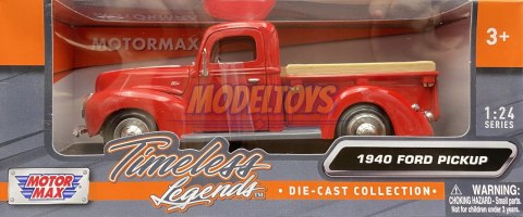 Ford Pickup 1940 model metal 1:24 Motormax 73234 Ford Pickup 1940 model metal 1:24 Motormax 73234