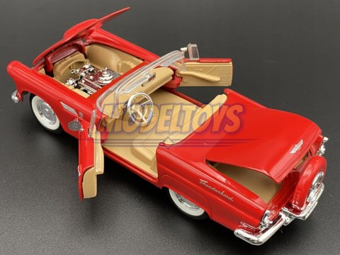 Ford THUNDERBIRD rok 1956 red 1:24 Motormax 73215 Ford THUNDERBIRD rok 1956 red 1:24 Motormax 73215