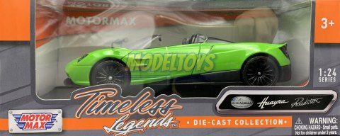 PAGANI Huayra Roadster green 1:24 Motormax 79354 PAGANI Huayra Roadster green 1:24 Motormax 79354