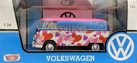 VW Type 2 T1 Delivery Van Love 1:24 Motormax 79581 VW Type 2 T1 Delivery Van Love 1:24 Motormax 79581