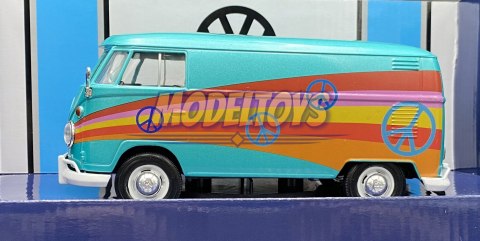VW Type2 T1 Delivery Van Peace 1:24 Motormax 79583 VW Type2 T1 Delivery Van Peace 1:24 Motormax 79583