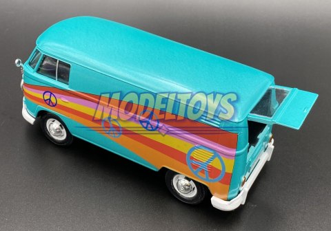 VW Type2 T1 Delivery Van Peace 1:24 Motormax 79583 VW Type2 T1 Delivery Van Peace 1:24 Motormax 79583
