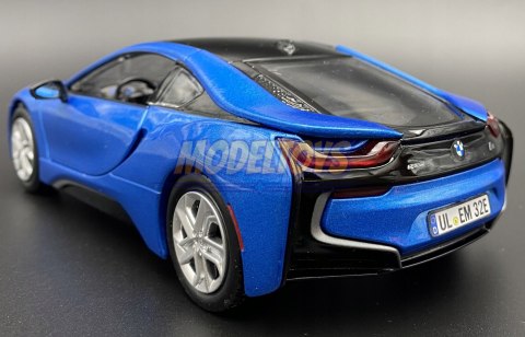 BMW i8 Coupe 2018 blue model 1:24 Motormax 79359 BMW i8 Coupe 2018 blue model 1:24 Motormax 79359