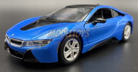 BMW i8 Coupe 2018 blue model 1:24 Motormax 79359 BMW i8 Coupe 2018 blue model 1:24 Motormax 79359