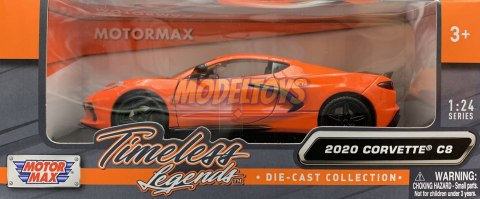 Chevrolet Corvette C8 2020 1:24 Motormax 79360 Chevrolet Corvette C8 2020 1:24 Motormax 79360