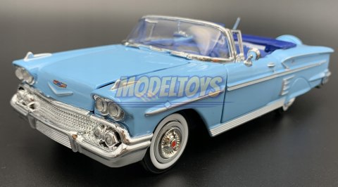 Chevrolet Impala 1958 blue 1:24 Motormax 73267 Chevrolet Impala 1958 blue 1:24 Motormax 73267