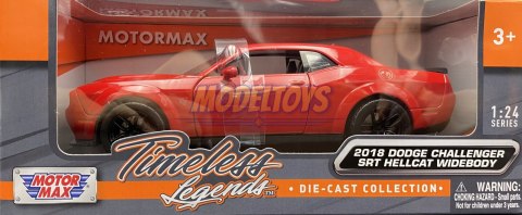 DODGE Challenger SRT Hellcat 1:24 Motormax 79350 DODGE Challenger SRT Hellcat 1:24 Motormax 79350