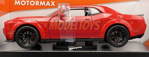 DODGE Challenger SRT Hellcat 1:24 Motormax 79350 DODGE Challenger SRT Hellcat 1:24 Motormax 79350