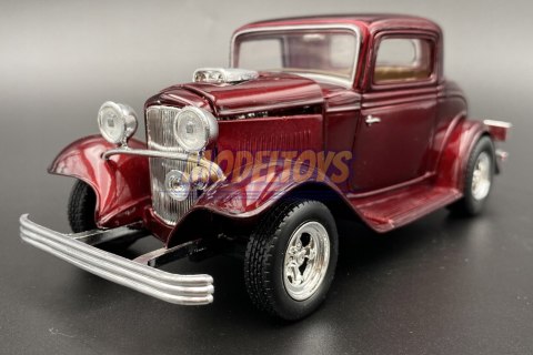 Ford Coupe 1932 model metalowy 1:24 Motormax 73251 Ford Coupe 1932 model metalowy 1:24 Motormax 73251