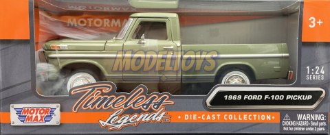 Ford F-100 Pickup 1969 1:24 Motormax 79315 Ford F-100 Pickup 1969 1:24 Motormax 79315