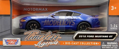 Ford MUSTANG GT 5.0 2018 model 1:24 Motormax 79352 Ford MUSTANG GT 5.0 2018 model 1:24 Motormax 79352