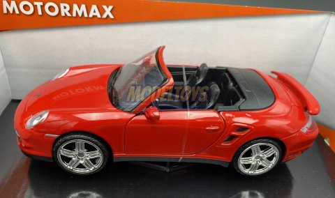 Porsche 911 Turbo Cabriolet 1:24 Motormax 73348 Porsche 911 Turbo Cabriolet 1:24 Motormax 73348
