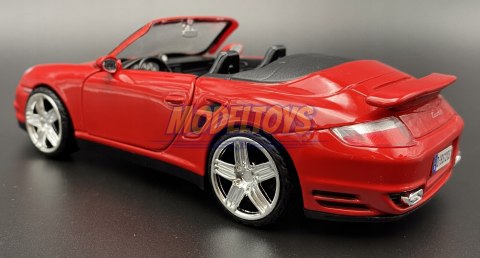 Porsche 911 Turbo Cabriolet 1:24 Motormax 73348 Porsche 911 Turbo Cabriolet 1:24 Motormax 73348
