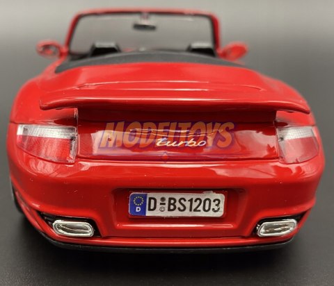 Porsche 911 Turbo Cabriolet 1:24 Motormax 73348 Porsche 911 Turbo Cabriolet 1:24 Motormax 73348