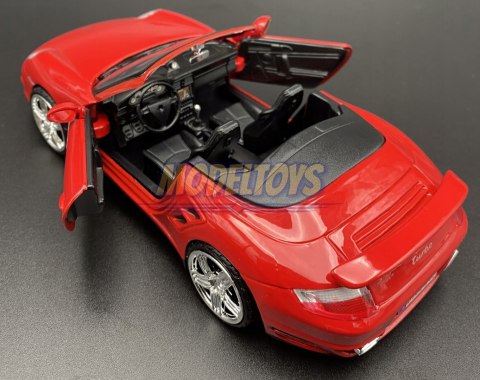 Porsche 911 Turbo Cabriolet 1:24 Motormax 73348 Porsche 911 Turbo Cabriolet 1:24 Motormax 73348