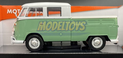 VW Type 2 T1 Double Cab Pickup 1:24 Motormax 79343 VW Type 2 T1 Double Cab Pickup 1:24 Motormax 79343