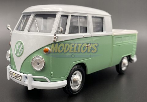 VW Type 2 T1 Double Cab Pickup 1:24 Motormax 79343 VW Type 2 T1 Double Cab Pickup 1:24 Motormax 79343