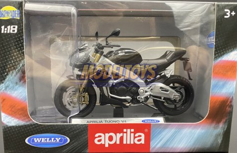 APRILIA Tuono V4 motocykl model 1:18 Welly APRILIA Tuono V4 motocykl model 1:18 Welly