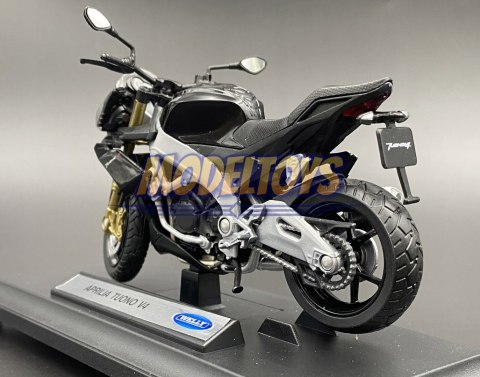 APRILIA Tuono V4 motocykl model 1:18 Welly APRILIA Tuono V4 motocykl model 1:18 Welly