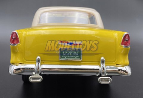 Chevrolet Bel Air 1955 1:18 yellow model Motormax 73184 Chevrolet Bel Air 1955 1:18 yellow model Motormax 73184