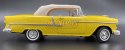 Chevrolet Bel Air 1955 1:18 yellow model Motormax 73184