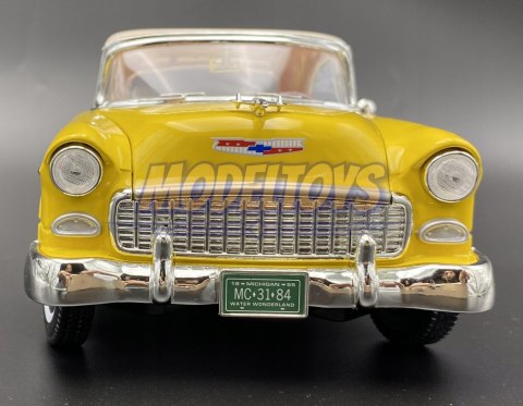Chevrolet Bel Air 1955 1:18 yellow model Motormax 73184 Chevrolet Bel Air 1955 1:18 yellow model Motormax 73184