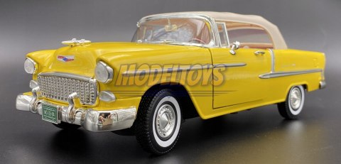 Chevrolet Bel Air 1955 1:18 yellow model Motormax 73184 Chevrolet Bel Air 1955 1:18 yellow model Motormax 73184