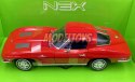 Chevrolet Corvette 1963 red 24073 model Welly 1:24