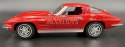 Chevrolet Corvette 1963 red 24073 model Welly 1:24