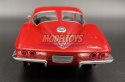 Chevrolet Corvette 1963 red 24073 model Welly 1:24