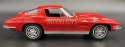 Chevrolet Corvette 1963 red 24073 model Welly 1:24