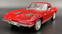 Chevrolet Corvette 1963 red 24073 model Welly 1:24