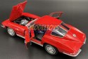 Chevrolet Corvette 1963 red 24073 model Welly 1:24