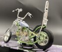 Chopper Iron CUSTOM blue 1:18 Motormax