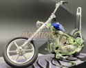 Chopper Iron CUSTOM blue 1:18 Motormax