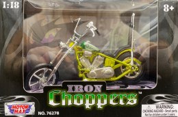 Chopper Iron CUSTOM green 1:18 Motormax