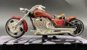 Chopper Iron CUSTOM red 1:18 Motormax