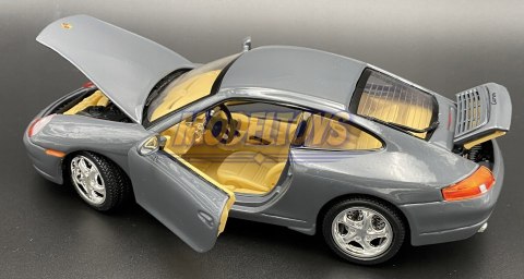 PORSCHE 911 grey 1:18 model Motormax 73101 PORSCHE 911 grey 1:18 model Motormax 73101