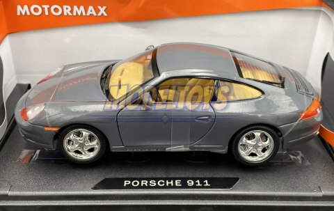 PORSCHE 911 grey 1:18 model Motormax 73101 PORSCHE 911 grey 1:18 model Motormax 73101