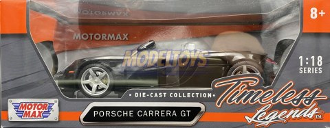 PORSCHE Carrera GT black 1:18 model Motormax 73163 PORSCHE Carrera GT black 1:18 model Motormax 73163