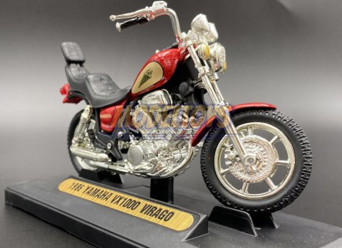 YAMAHA Virago 1000 1986 na podstawce 1:18 Motormax YAMAHA Virago 1000 1986 na podstawce 1:18 Motormax